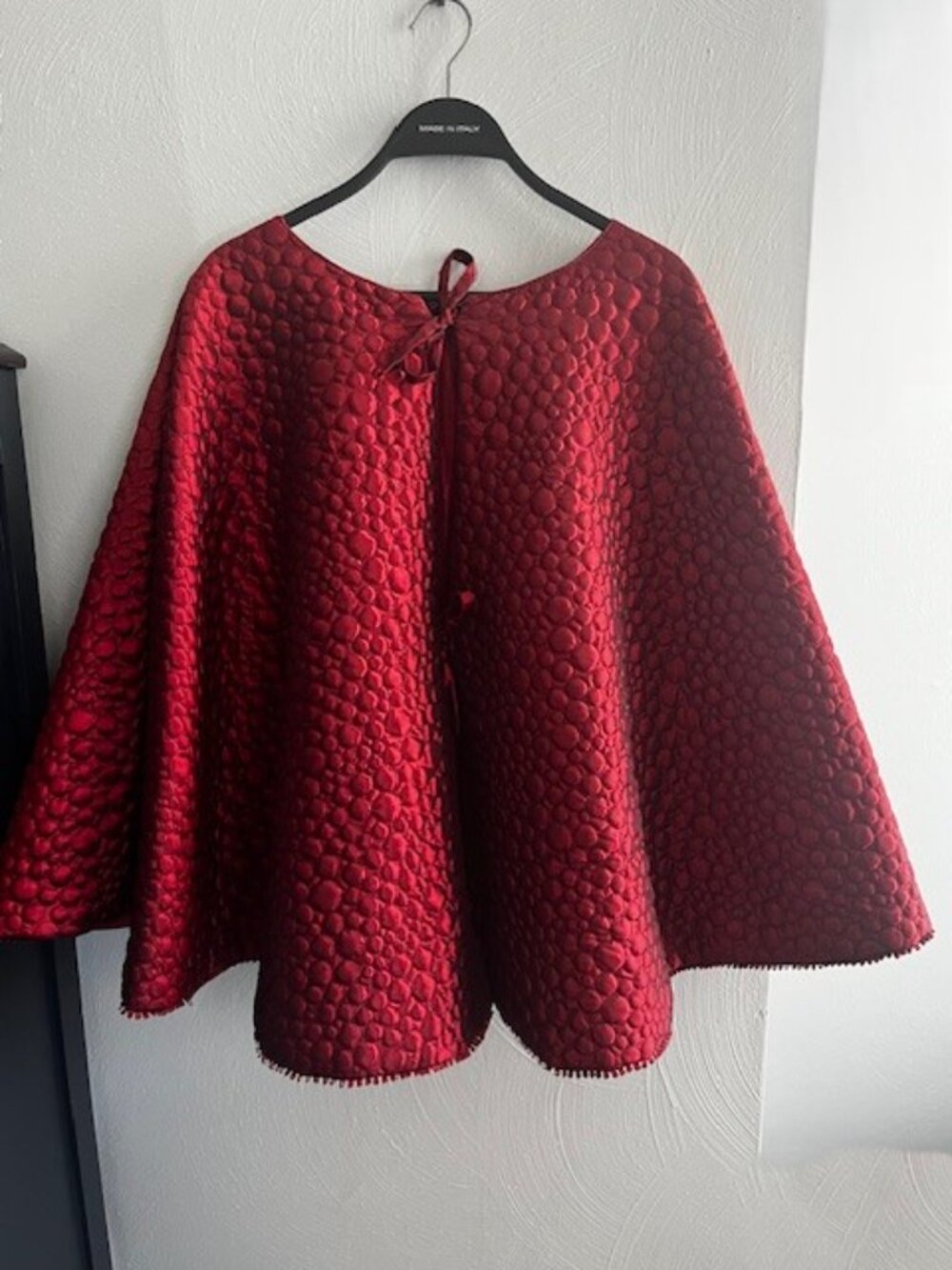 Christmas Tree Skirt Burgundy Red - Picture 2 of 8